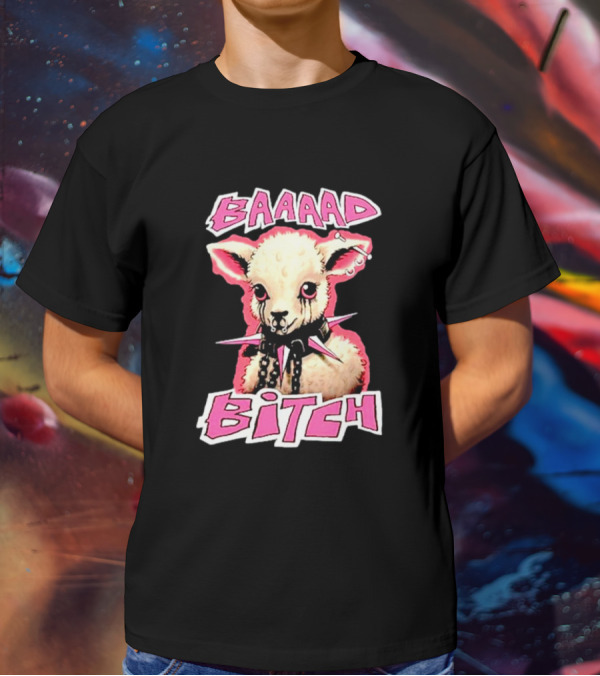 BAAAAD Bitch Sheep With Punk Rock T-Shirt