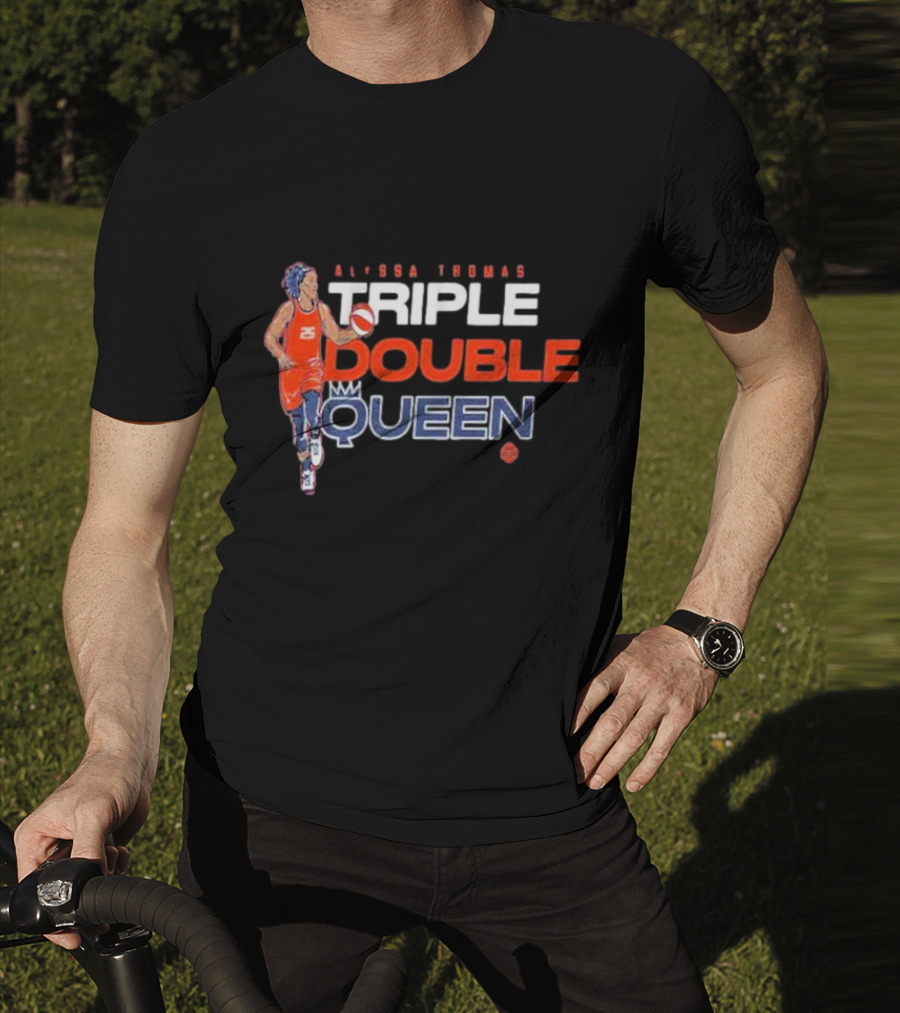 Alyssa Thomas Basketball Triple Double Queen T-Shirt