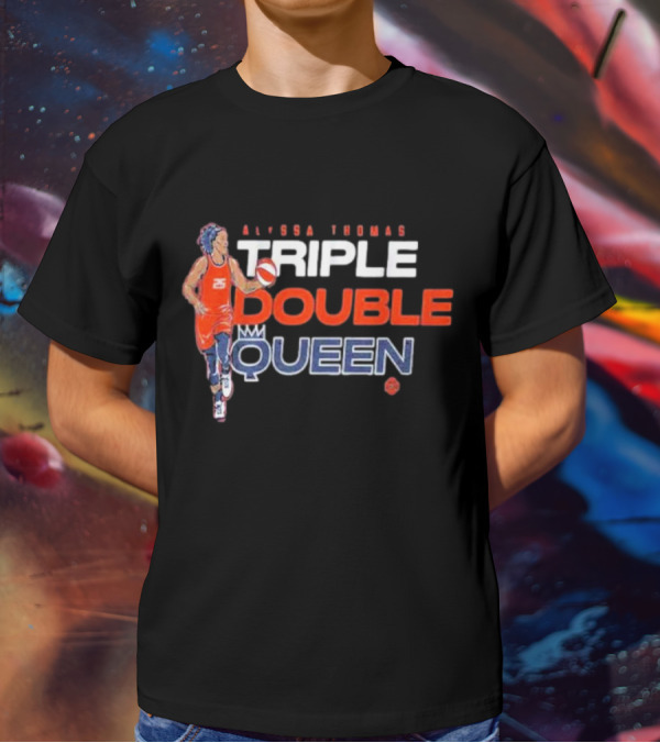 Alyssa Thomas Basketball Triple Double Queen T-Shirt
