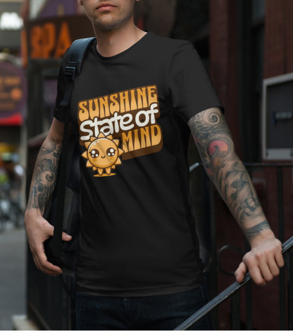 Sunshine State Of Mind Cute Sun Character T-Shirt