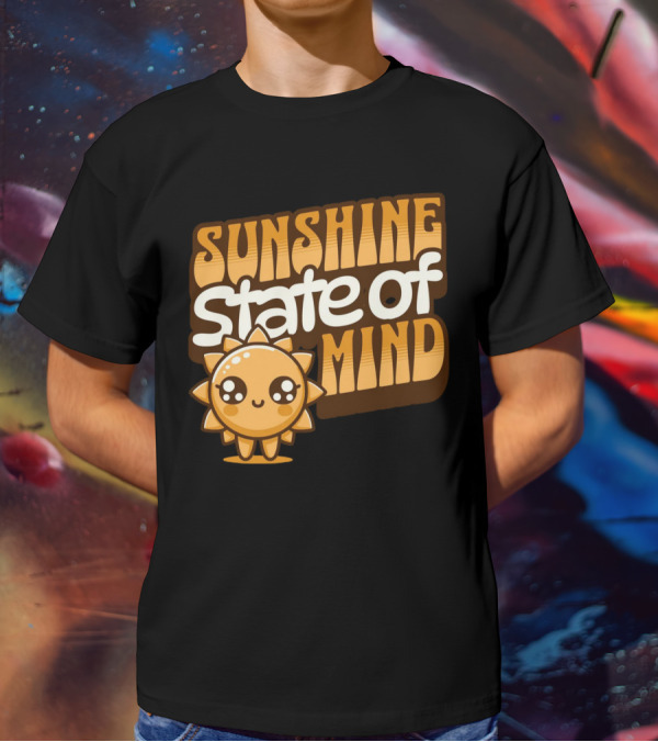Sunshine State Of Mind Cute Sun Character T-Shirt
