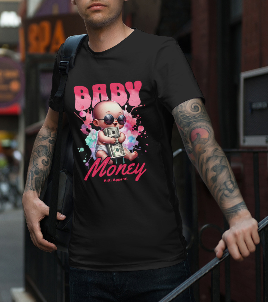 Baby Money Kitti Apparel Sunglasses Color Splash T-Shirt