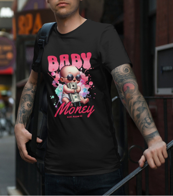 Baby Money Kitti Apparel Sunglasses Color Splash T-Shirt
