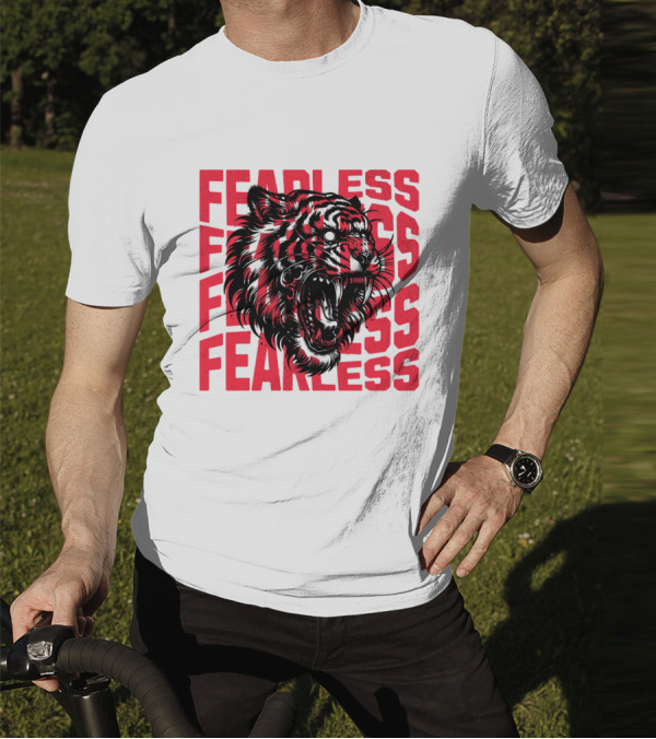 FEARLESS Fearless Tiger Roaring Face T-Shirt