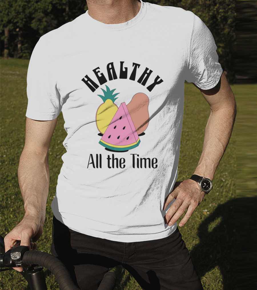 Healthy All The Time Watermelon Lemon Pear T-Shirt