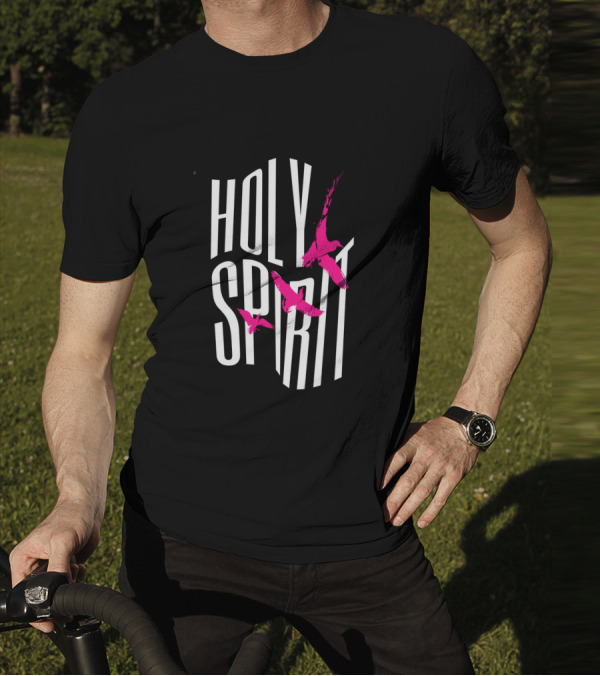 Holy Spirit Pink Birds Streetwear T-Shirt