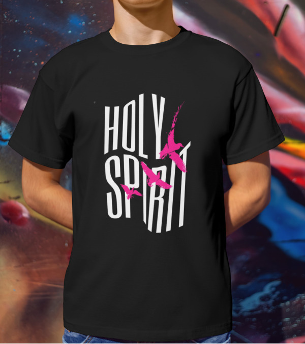 Holy Spirit Pink Birds Streetwear T-Shirt