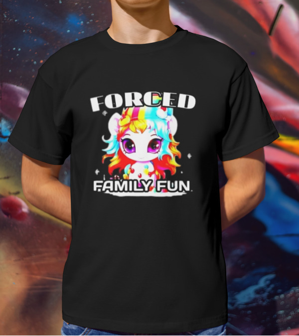 FORCED Family Fun Unicorn Christmas T-Shirt