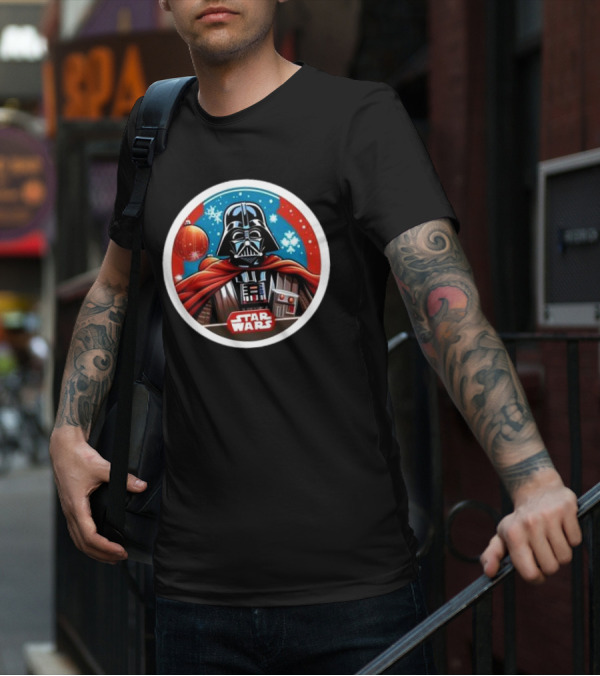 Star Wars Darth Vader Christmas Holiday Snowflakes T-Shirt