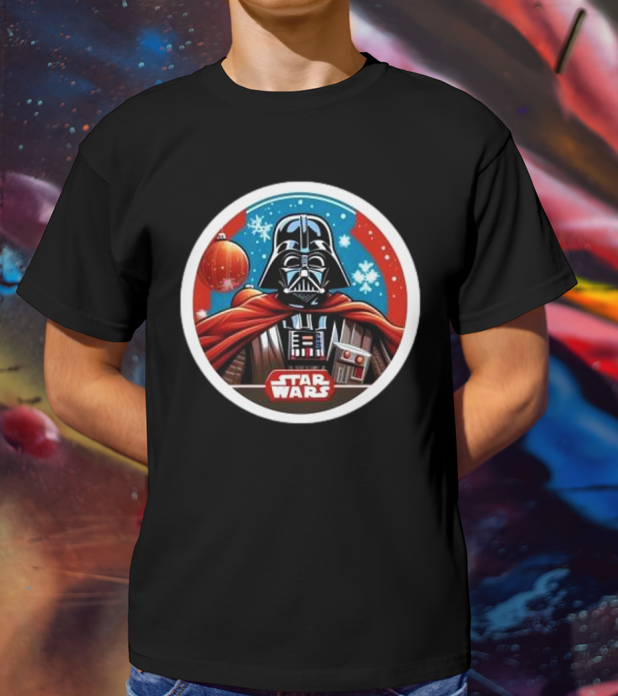 Star Wars Darth Vader Christmas Holiday Snowflakes T-Shirt
