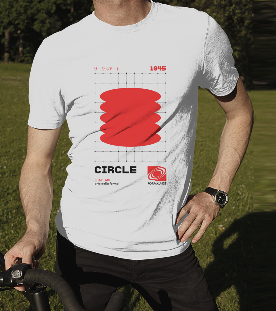 Circle Shape Art 1945 サークルアート Formkunst Arte Della Forma T-Shirt