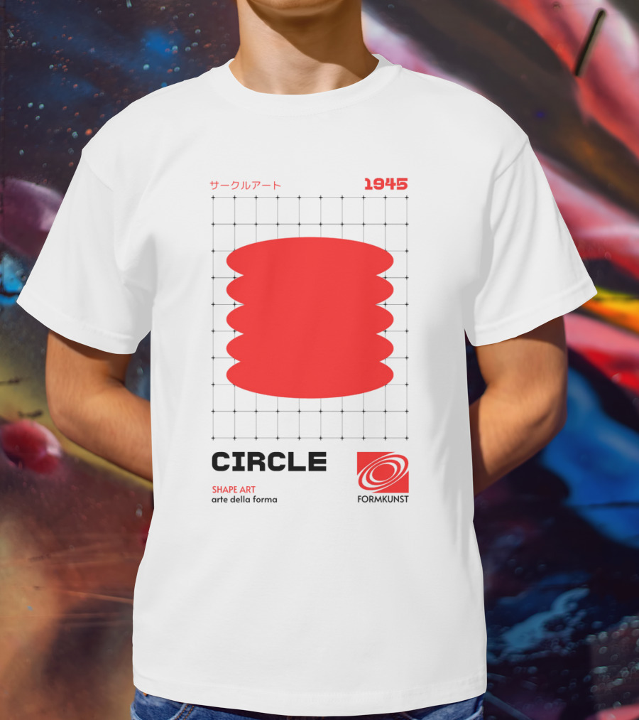 Circle Shape Art 1945 サークルアート Formkunst Arte Della Forma T-Shirt