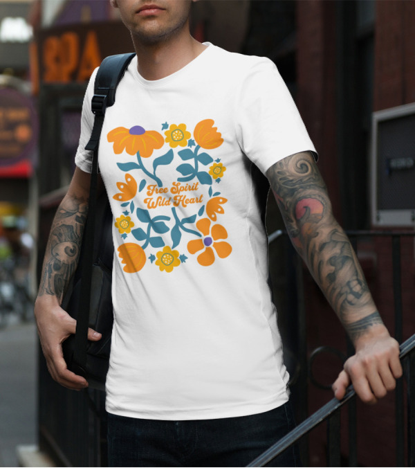 Free Spirit Wild Heart Floral T-Shirt