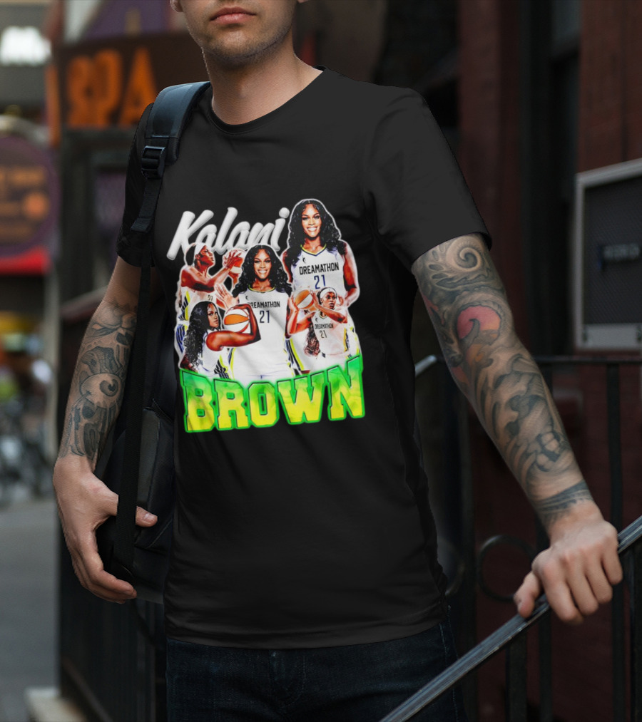 Kalani Brown Dreamathon 21 Basketball Legends T-Shirt