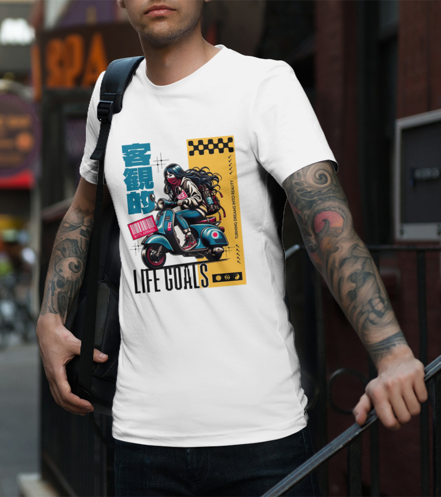 LIFE GOALS LITTLE APPAREL TURNING DREAMS INTO REALITY T-Shirt