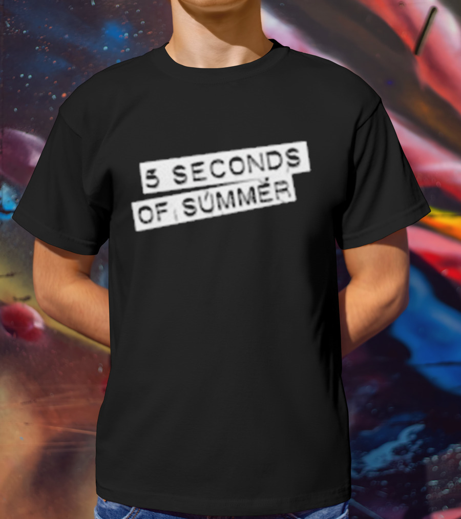 5 Seconds Of Summer 5SOS Self-Titled Album Cover T-Shirt