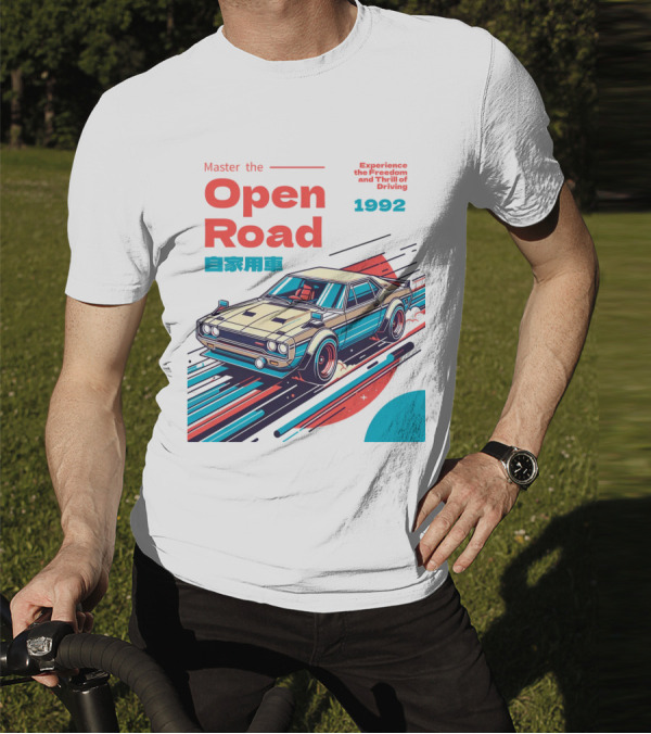 Master The Open Road 1992 Experience The Freedom And Thrill Of Driving Japan Car T-Shirt