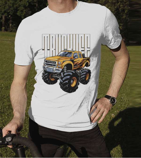 Trucklife Adventure Never Slowing Down Monster Truck T-Shirt