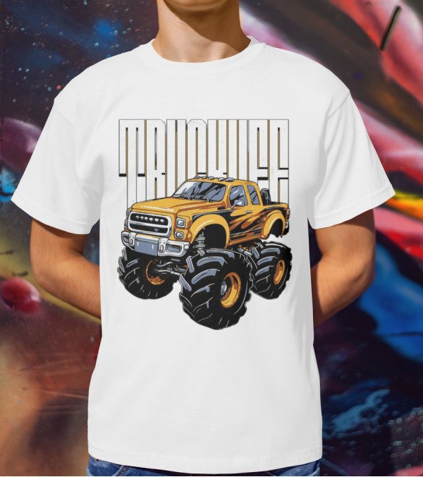 Trucklife Adventure Never Slowing Down Monster Truck T-Shirt