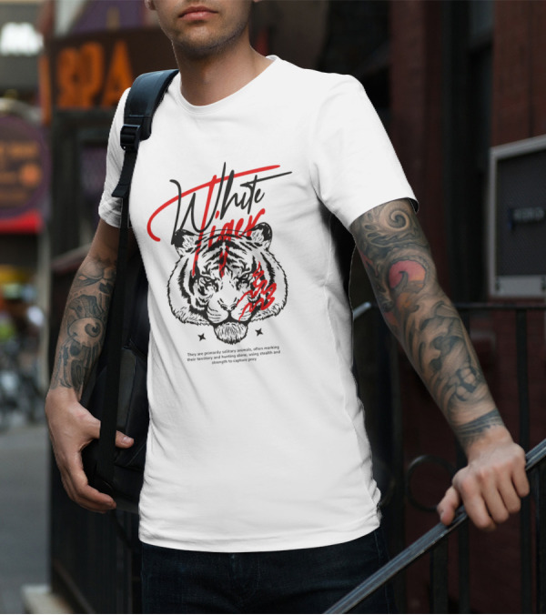 White Tiger They Are Primarily Solitary T-Shirt