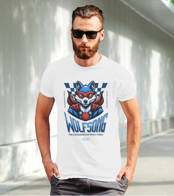 WOLFSONG THE COURAGEOUS WOLF HERO THE LEGENDARY WOLF SPIRIT T-Shirt