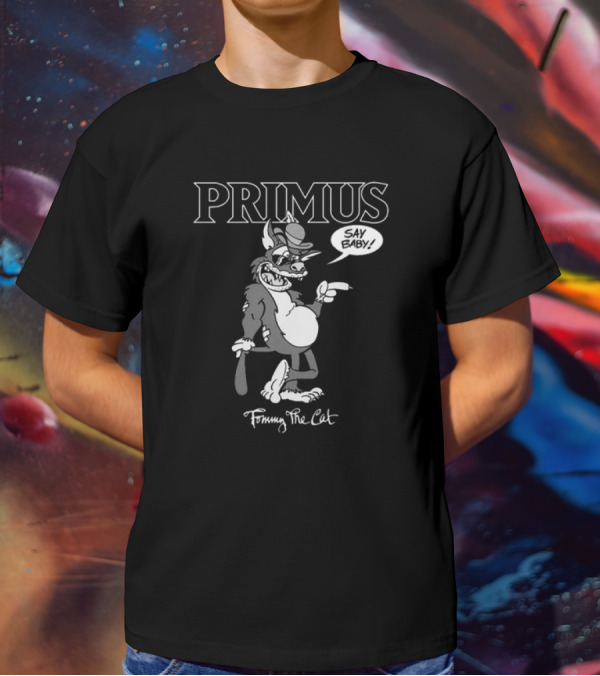 Primus Tommy The Cat Say Baby Cartoon Character T-Shirt