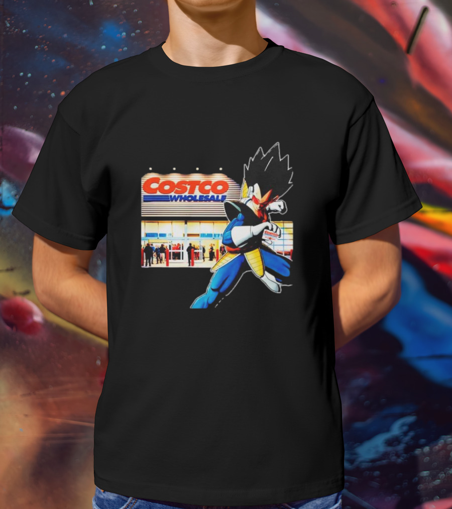 Prince Of Savings Costco Wholesale Vegeta Anime Icon At Storefront T-Shirt