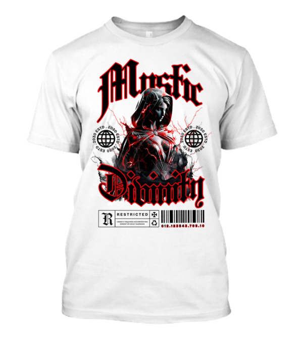 Mystic Divinity Divine Warrior Restricted Barcode 2038 2049 T-Shirt