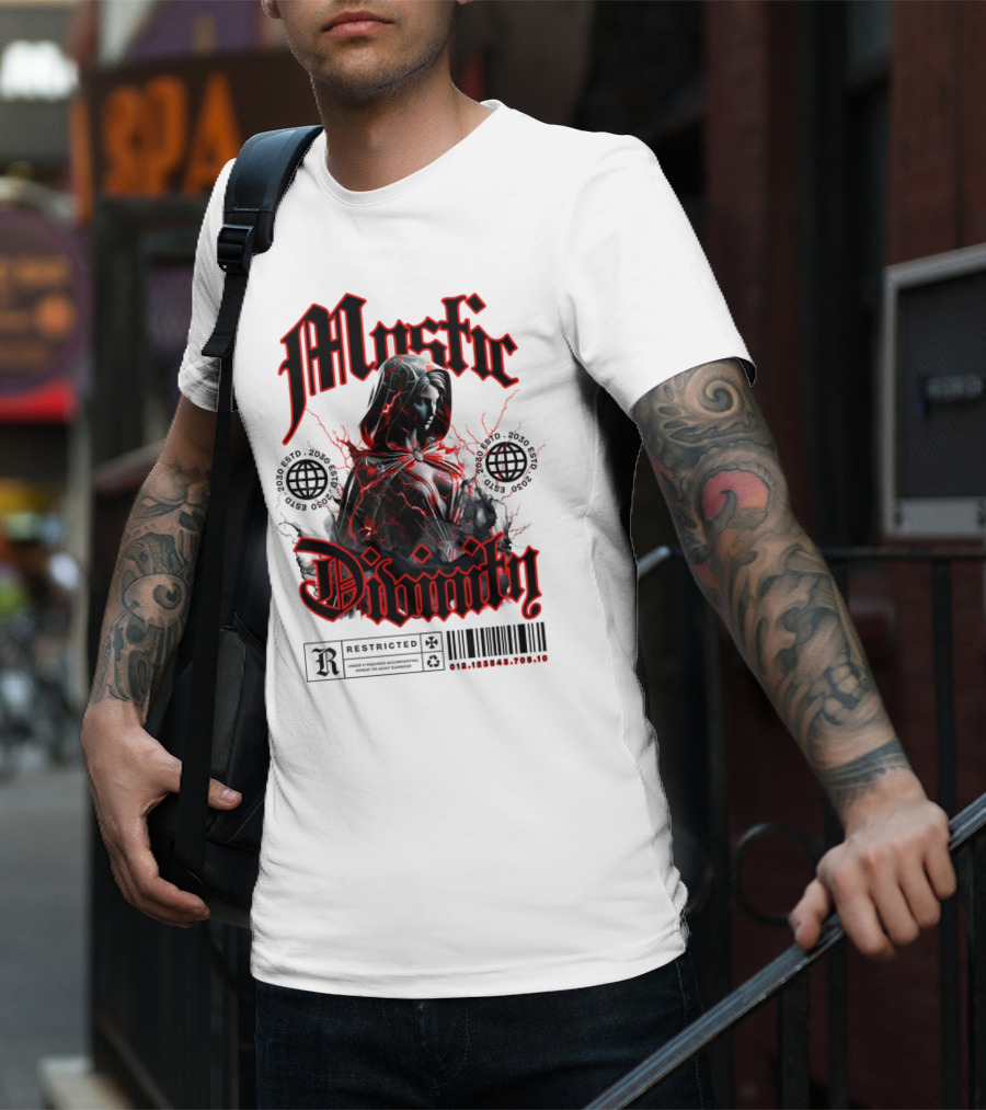 Mystic Divinity Divine Warrior Restricted Barcode 2038 2049 T-Shirt