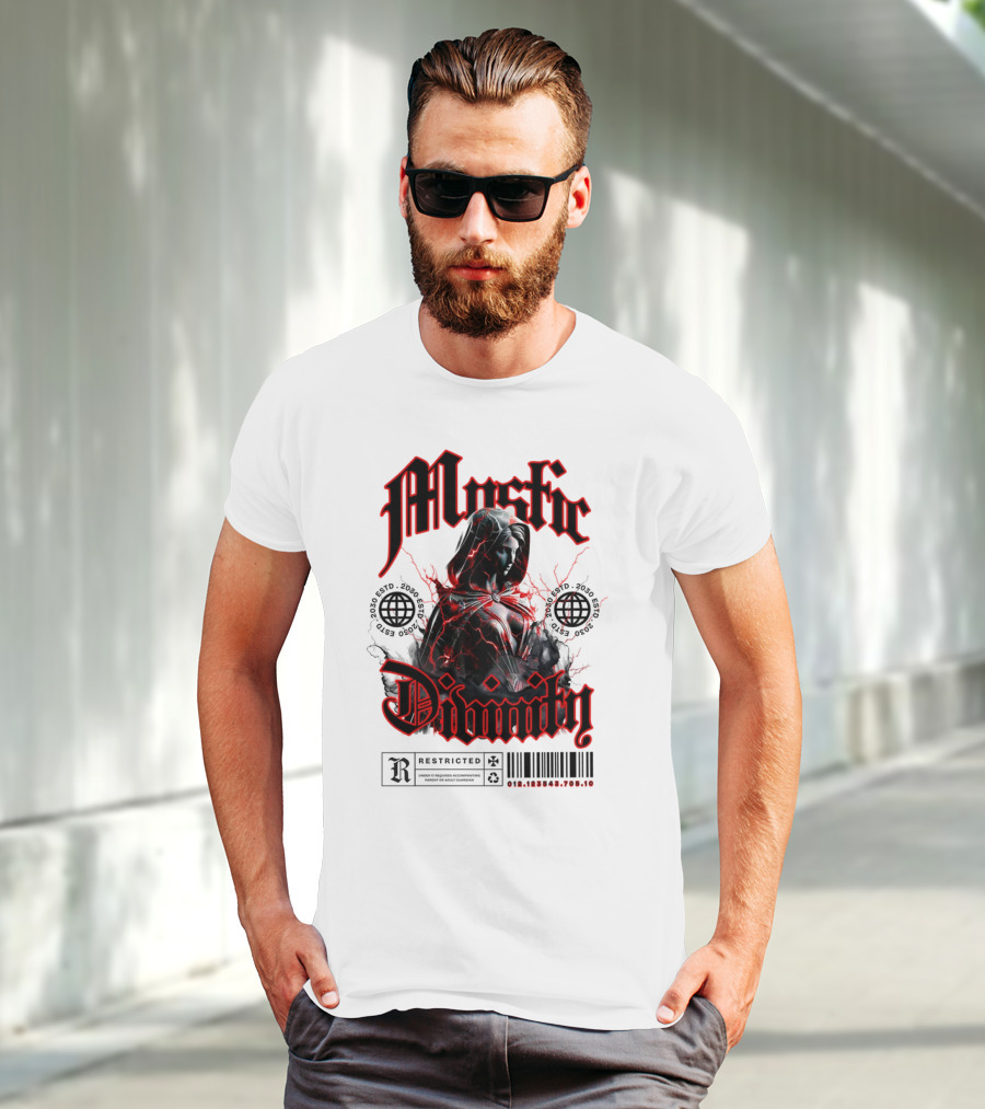 Mystic Divinity Divine Warrior Restricted Barcode 2038 2049 T-Shirt