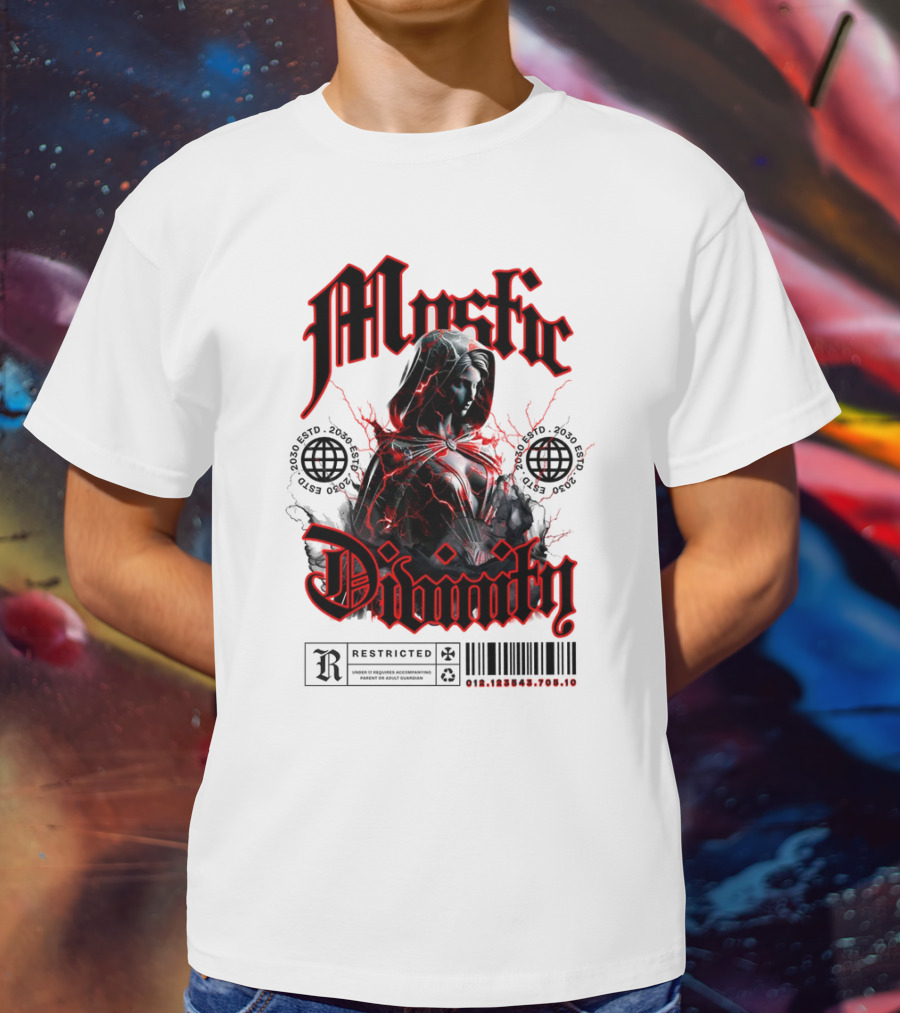 Mystic Divinity Divine Warrior Restricted Barcode 2038 2049 T-Shirt