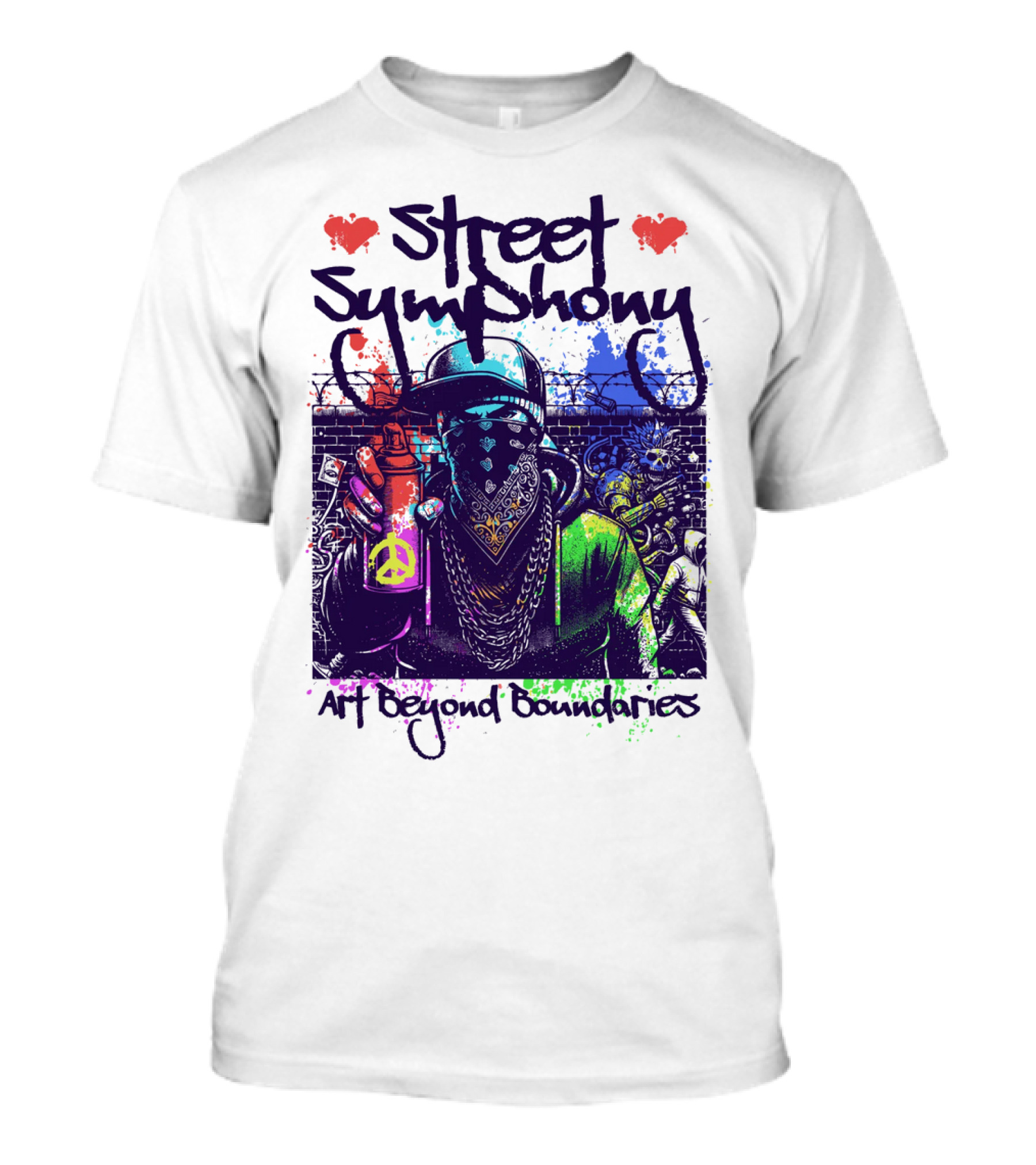 Street Symphony Art Beyond Boundaries Graffiti Man T-Shirt