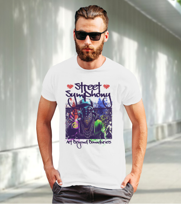 Street Symphony Art Beyond Boundaries Graffiti Man T-Shirt