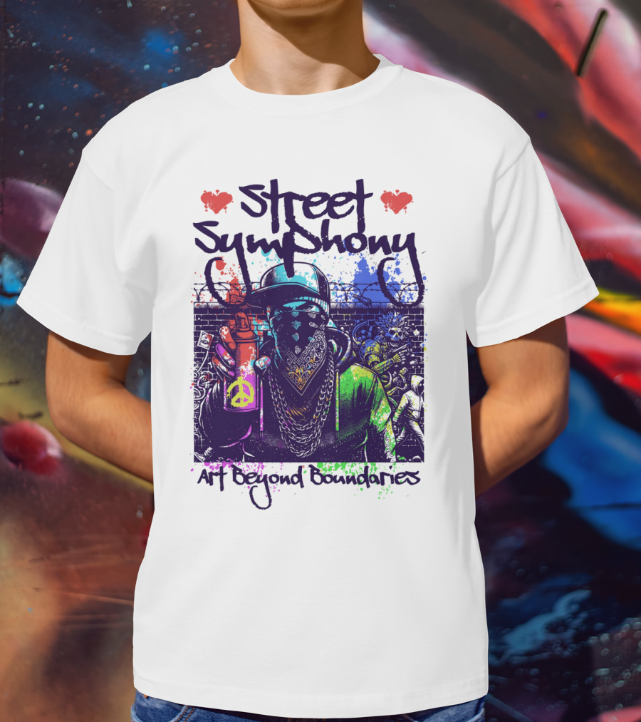 Street Symphony Art Beyond Boundaries Graffiti Man T-Shirt