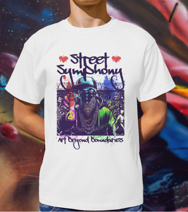 Street Symphony Art Beyond Boundaries Graffiti Man T-Shirt