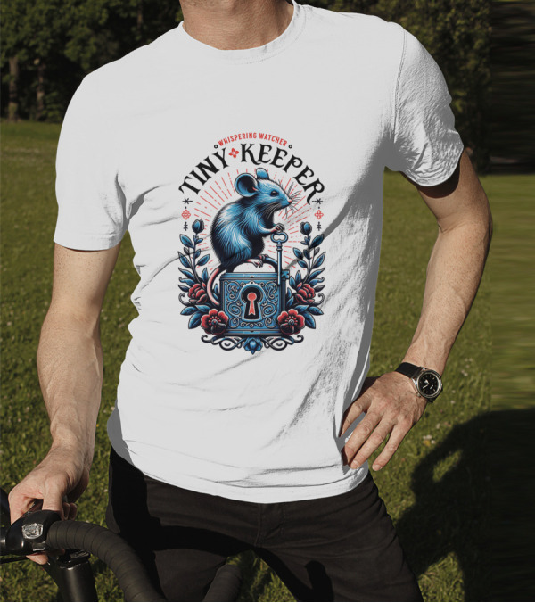 Whispering Watcher Tiny Keeper Mouse Key T-Shirt