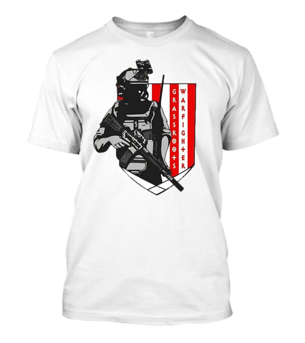 Grassroots Warfighter Tactical Operator Shield T-Shirt