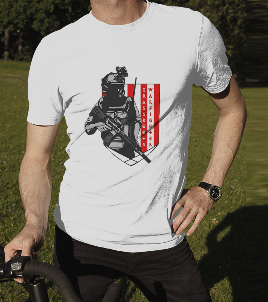 Grassroots Warfighter Tactical Operator Shield T-Shirt