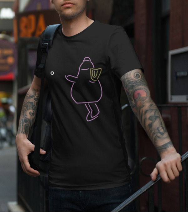 Purple Neon Space Creature T-Shirt