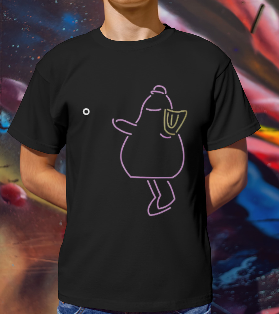 Purple Neon Space Creature T-Shirt