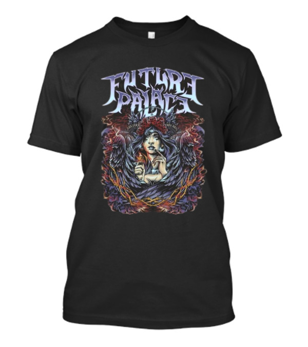 Future Palace Flames Winged Woman T-Shirt