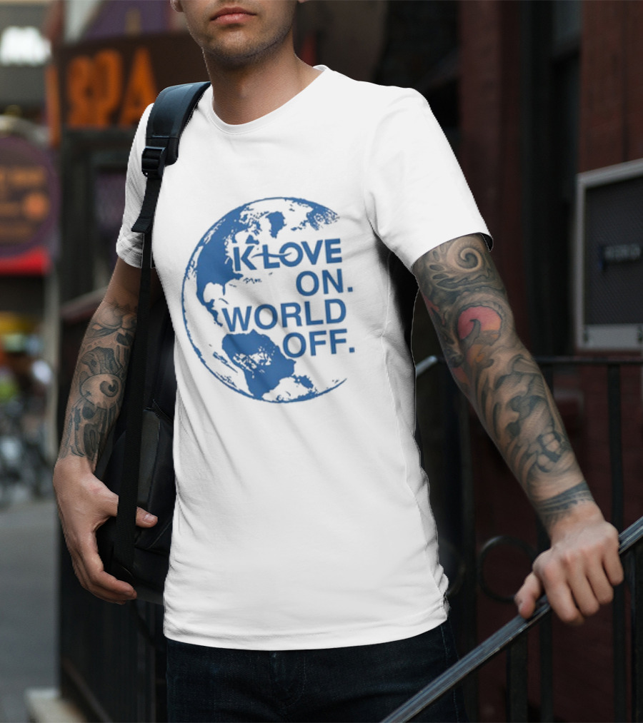 Klove On World Off Blue Earth Planet T-Shirt