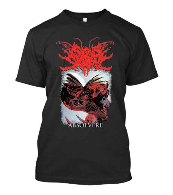 Absolvere Signs Of The Swarm Red Abstract Skull T-Shirt