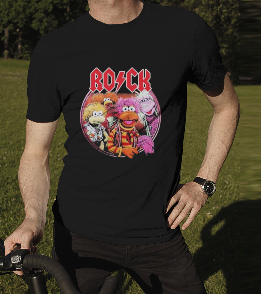 Jim Henson Fraggle Rock Characters With Iconic Rock Styling T-Shirt