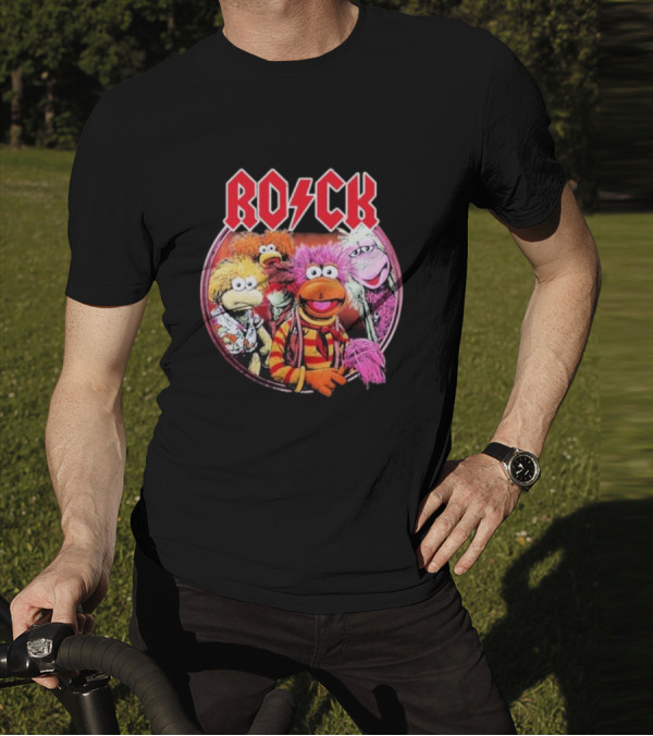 Jim Henson Fraggle Rock Characters With Iconic Rock Styling T-Shirt