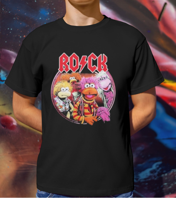 Jim Henson Fraggle Rock Characters With Iconic Rock Styling T-Shirt