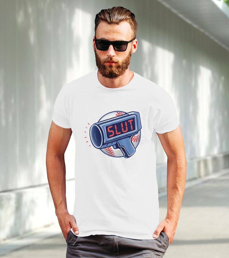 Slut Radar Baseball Humor T-Shirt