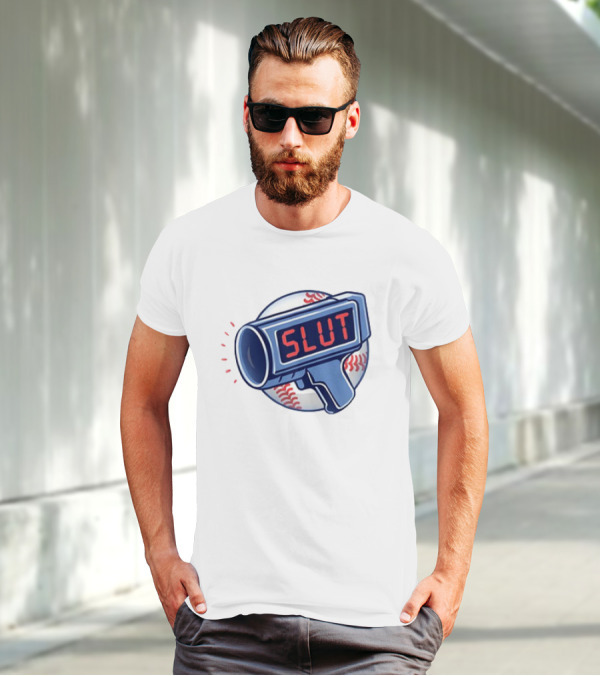 Slut Radar Baseball Humor T-Shirt