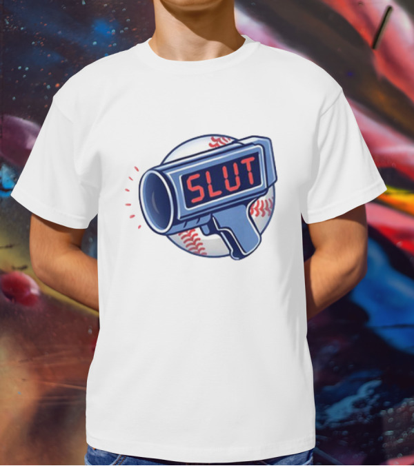 Slut Radar Baseball Humor T-Shirt