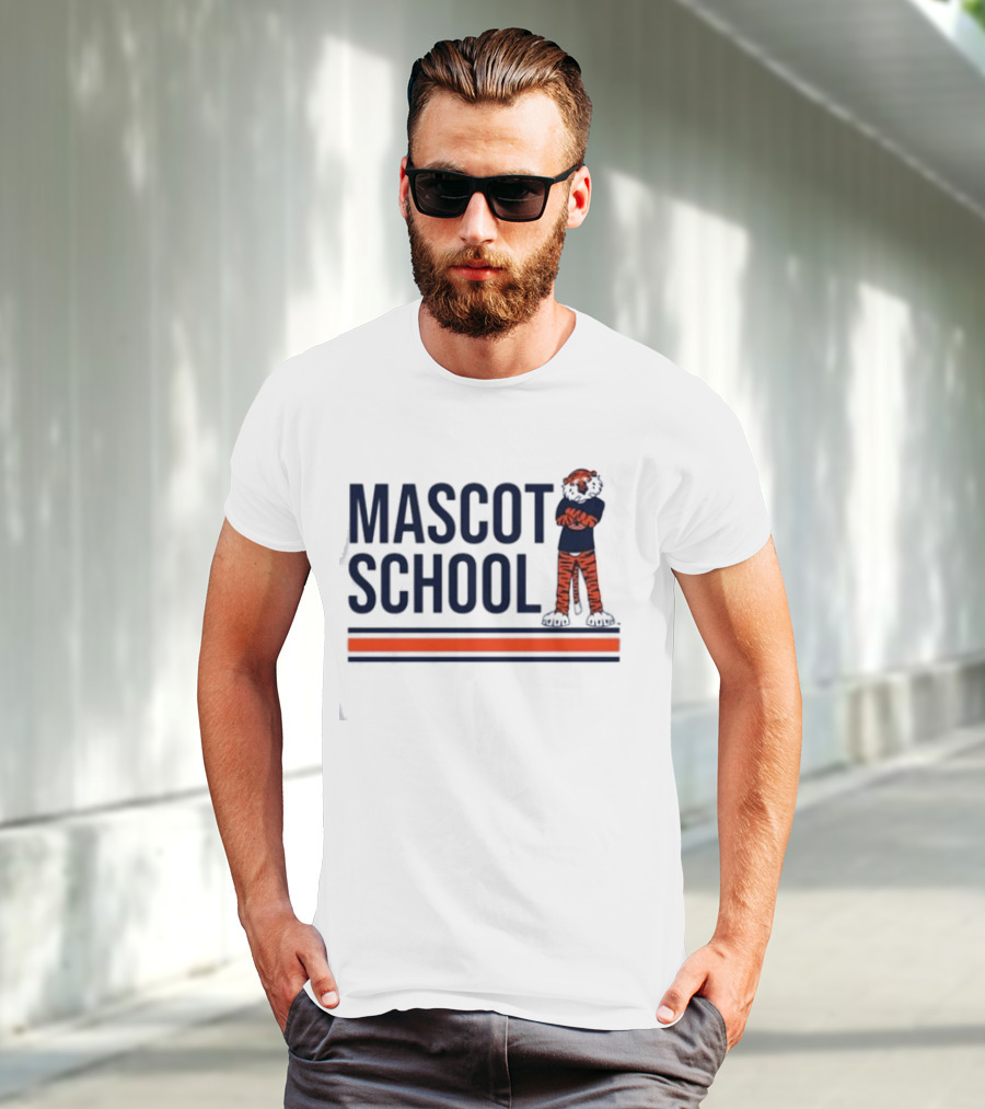 Mascot School Stampauburn Tiger Stripes T-Shirt
